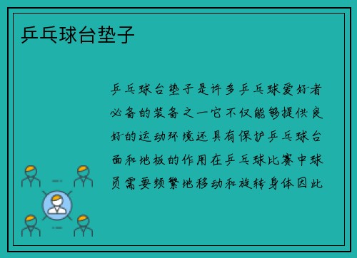 乒乓球台垫子